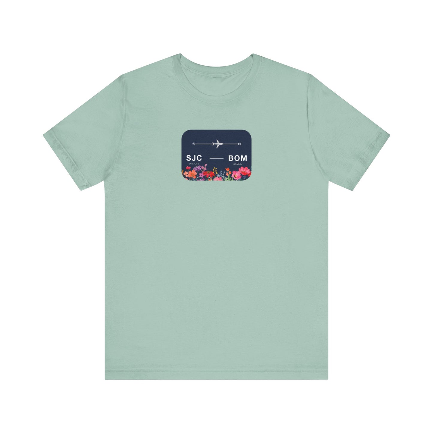 San Jose to Bombay Travel Adventure T-Shirt: Celebrate Your Journey with Our Adoption Unisex Jersey Short Sleeve Tee