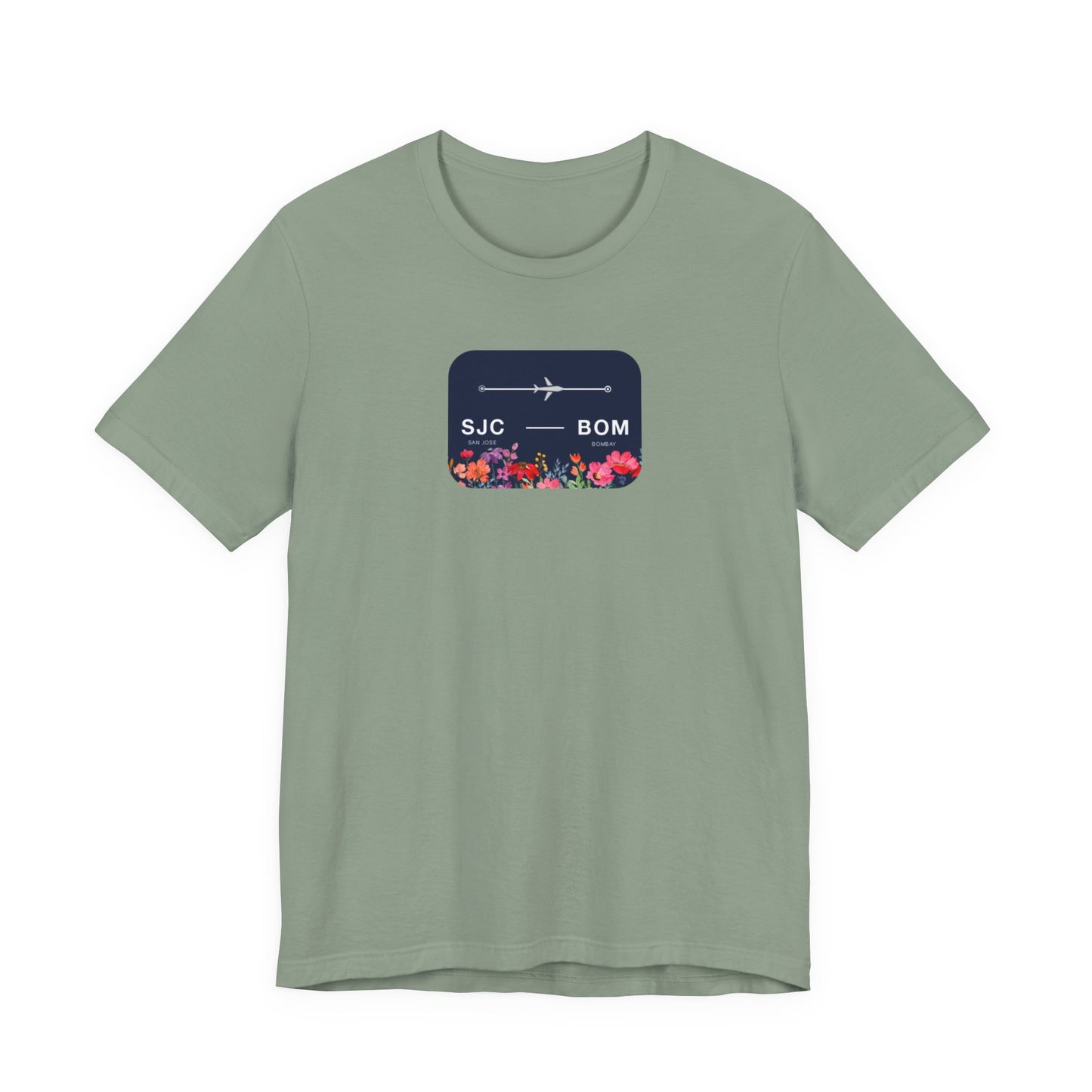 San Jose to Bombay Travel Adventure T-Shirt: Celebrate Your Journey with Our Adoption Unisex Jersey Short Sleeve Tee