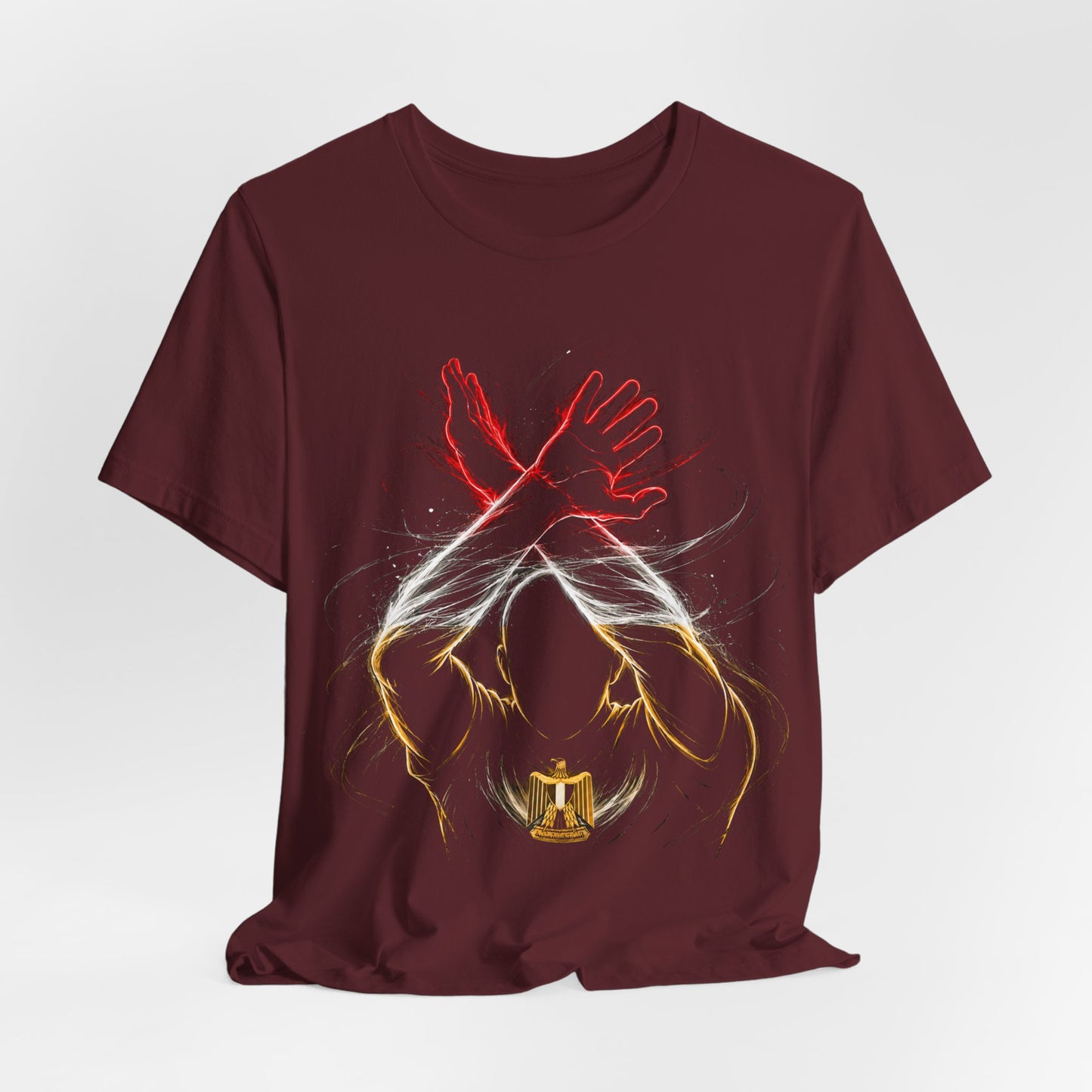Egypt Pride Shirt - Custom Name & Number | Personalized Egyptian Eagle Soccer Jersey | Anti-Racism Football Fan Tee