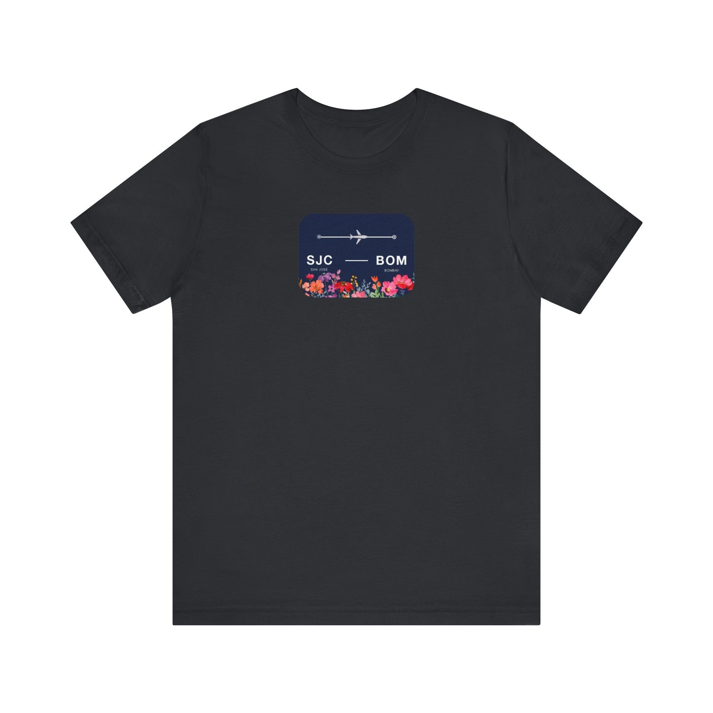 San Jose to Bombay Travel Adventure T-Shirt: Celebrate Your Journey with Our Adoption Unisex Jersey Short Sleeve Tee