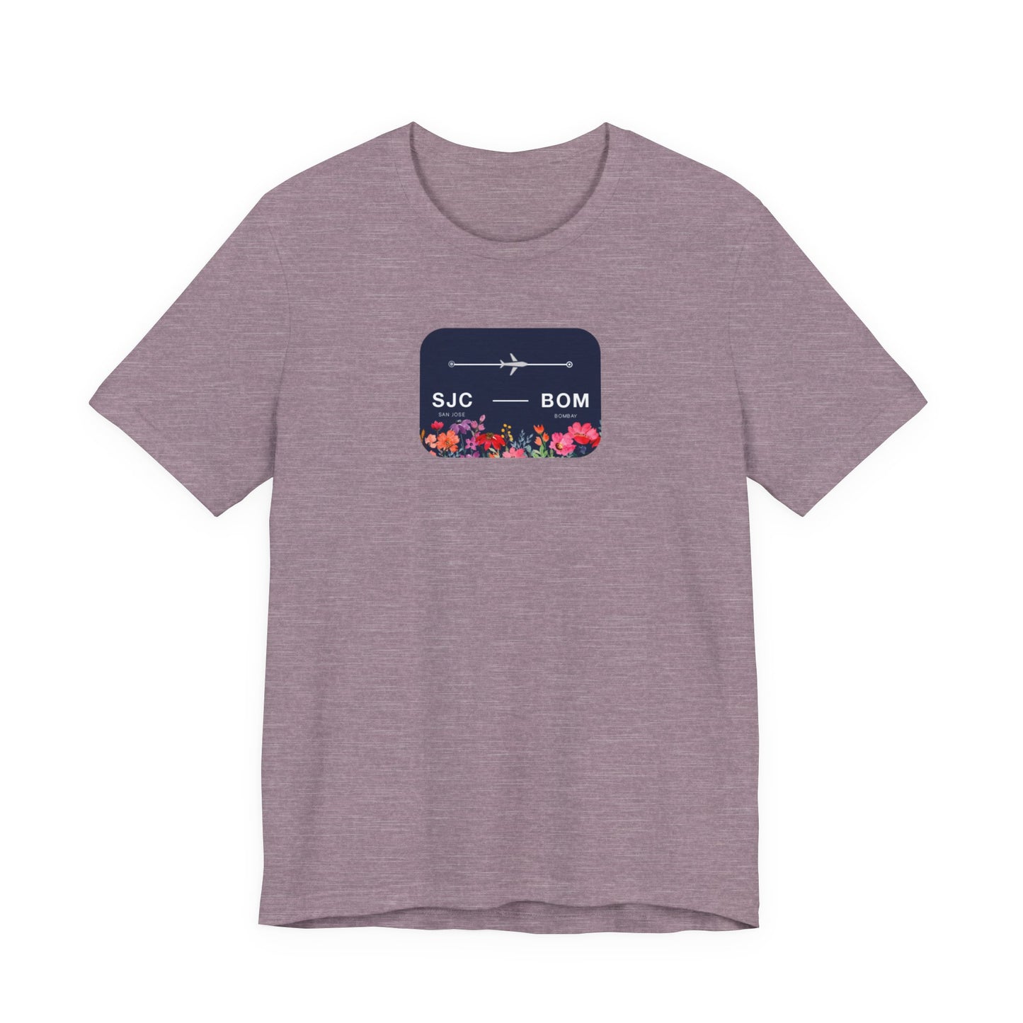 San Jose to Bombay Travel Adventure T-Shirt: Celebrate Your Journey with Our Adoption Unisex Jersey Short Sleeve Tee