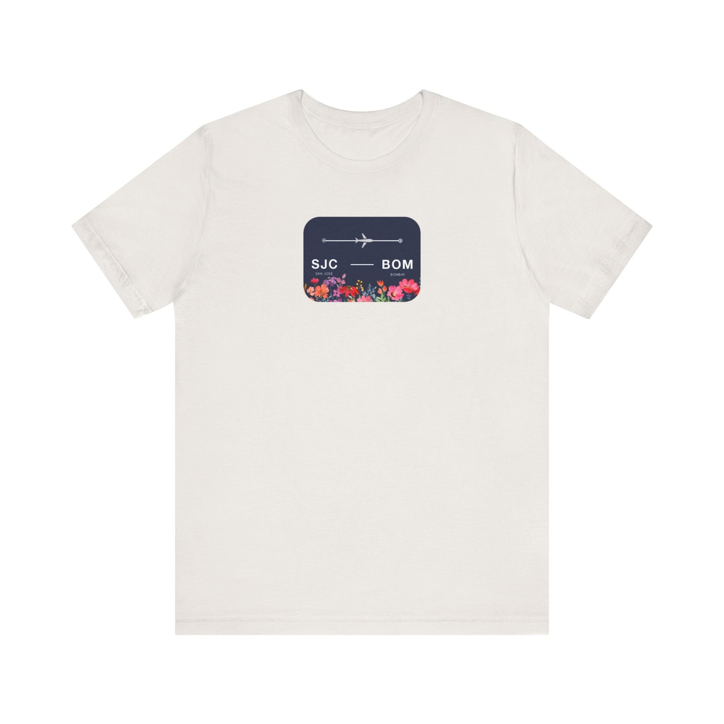 San Jose to Bombay Travel Adventure T-Shirt: Celebrate Your Journey with Our Adoption Unisex Jersey Short Sleeve Tee