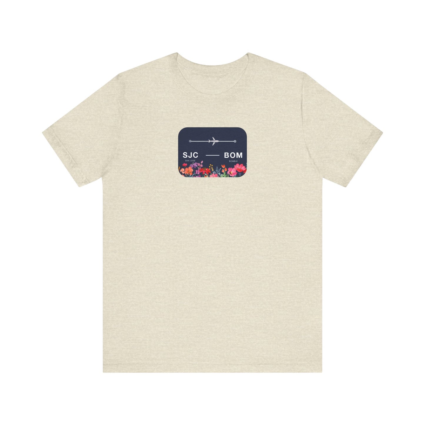 San Jose to Bombay Travel Adventure T-Shirt: Celebrate Your Journey with Our Adoption Unisex Jersey Short Sleeve Tee
