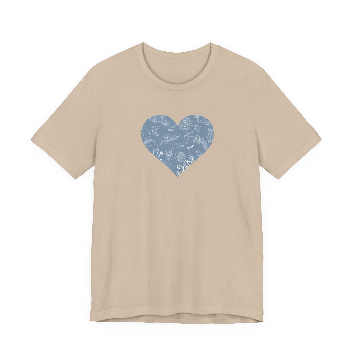 I Heart Travel: Embrace Your Roots in Style! Ideal for Travel Enthusiasts and Members of the Adoption Constellation. Unisex Jersey Short Sleeve Tee