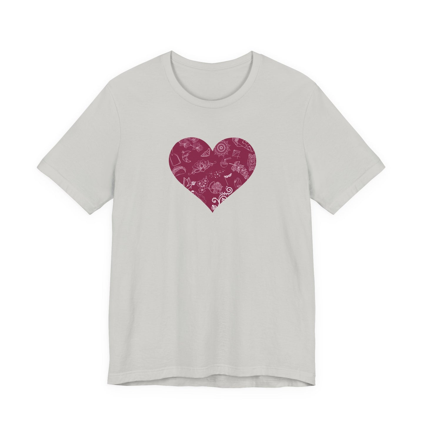 I Heart Travel: Embrace Your Roots in Style! Ideal for Travel Enthusiasts and Members of the Adoption Constellation. Unisex Jersey Short Sleeve Tee