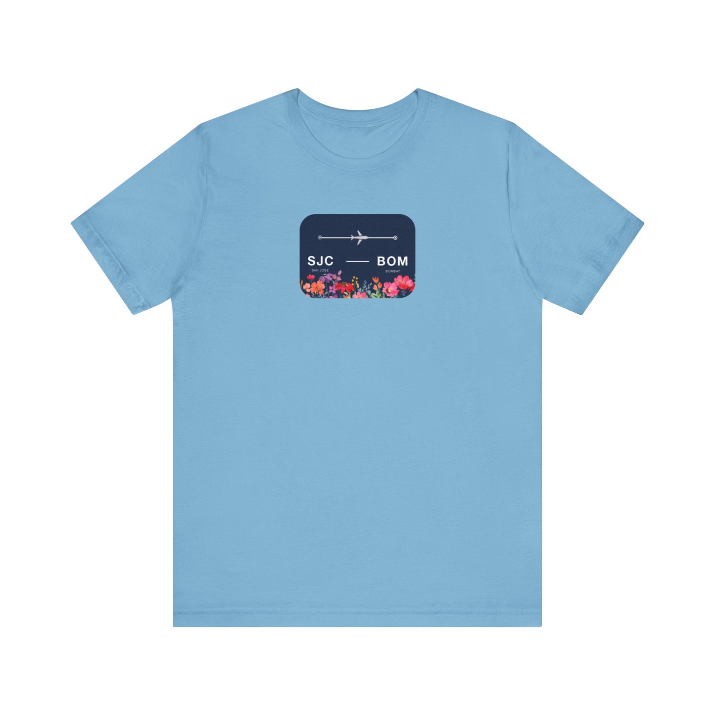 San Jose to Bombay Travel Adventure T-Shirt: Celebrate Your Journey with Our Adoption Unisex Jersey Short Sleeve Tee