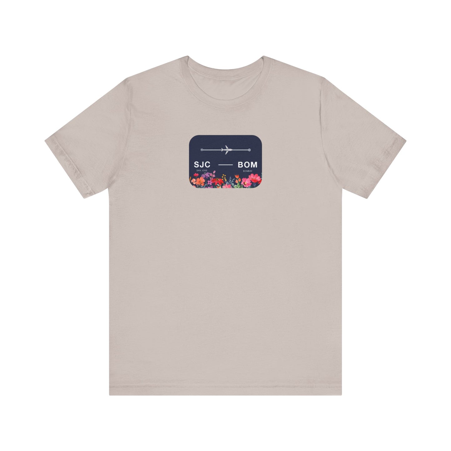 San Jose to Bombay Travel Adventure T-Shirt: Celebrate Your Journey with Our Adoption Unisex Jersey Short Sleeve Tee