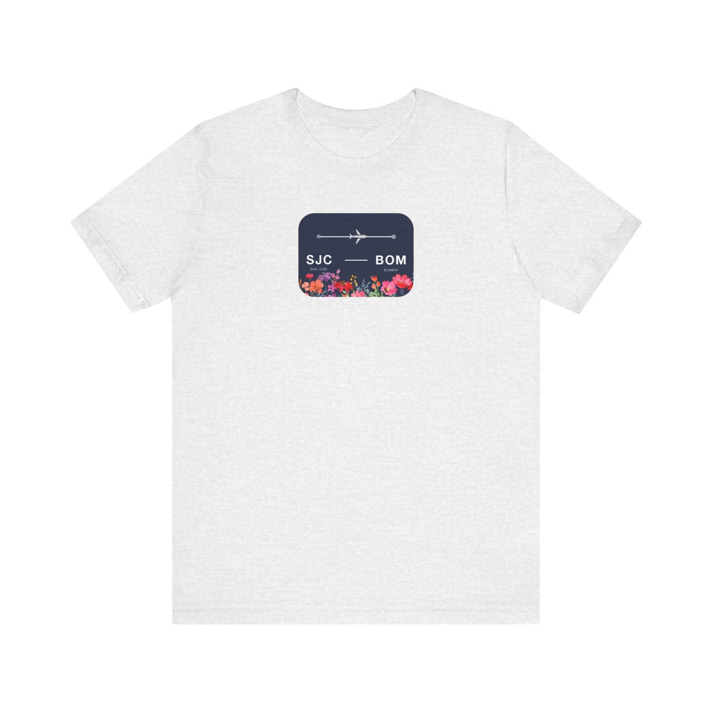 San Jose to Bombay Travel Adventure T-Shirt: Celebrate Your Journey with Our Adoption Unisex Jersey Short Sleeve Tee