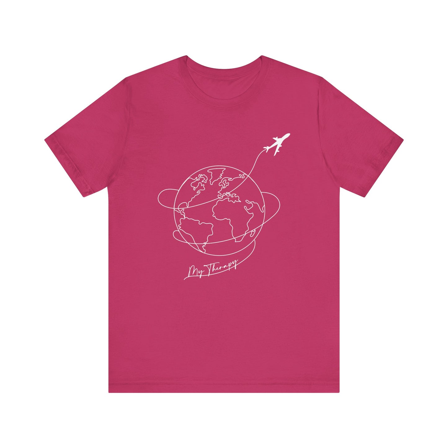 Travel Therapy T-Shirt - adventure, connect and explore. Adoption Unisex Jersey Short Sleeve Tee