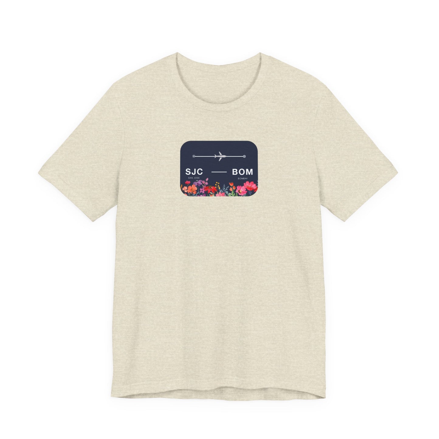 San Jose to Bombay Travel Adventure T-Shirt: Celebrate Your Journey with Our Adoption Unisex Jersey Short Sleeve Tee