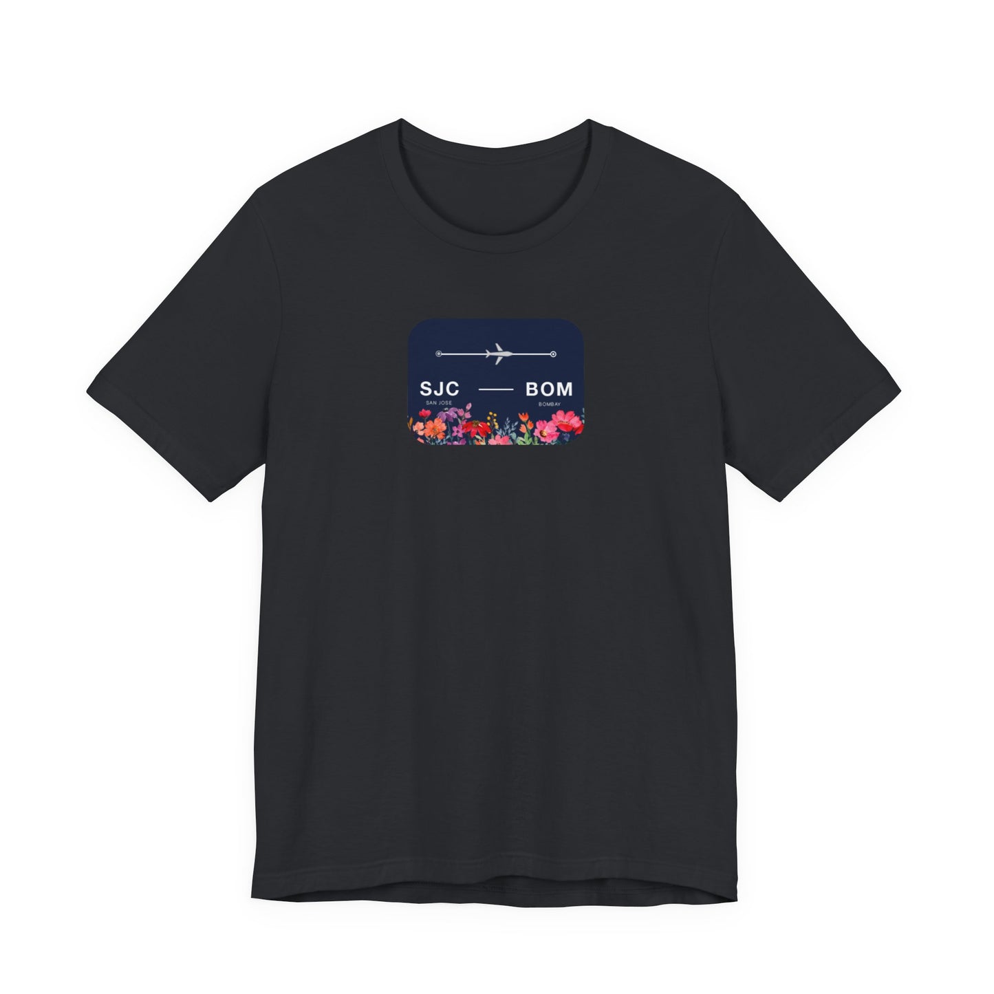 San Jose to Bombay Travel Adventure T-Shirt: Celebrate Your Journey with Our Adoption Unisex Jersey Short Sleeve Tee
