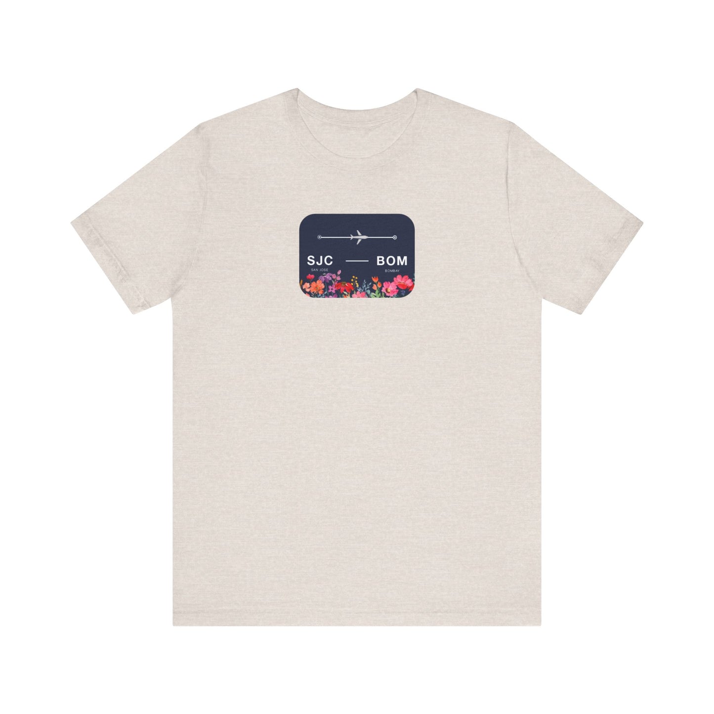 San Jose to Bombay Travel Adventure T-Shirt: Celebrate Your Journey with Our Adoption Unisex Jersey Short Sleeve Tee
