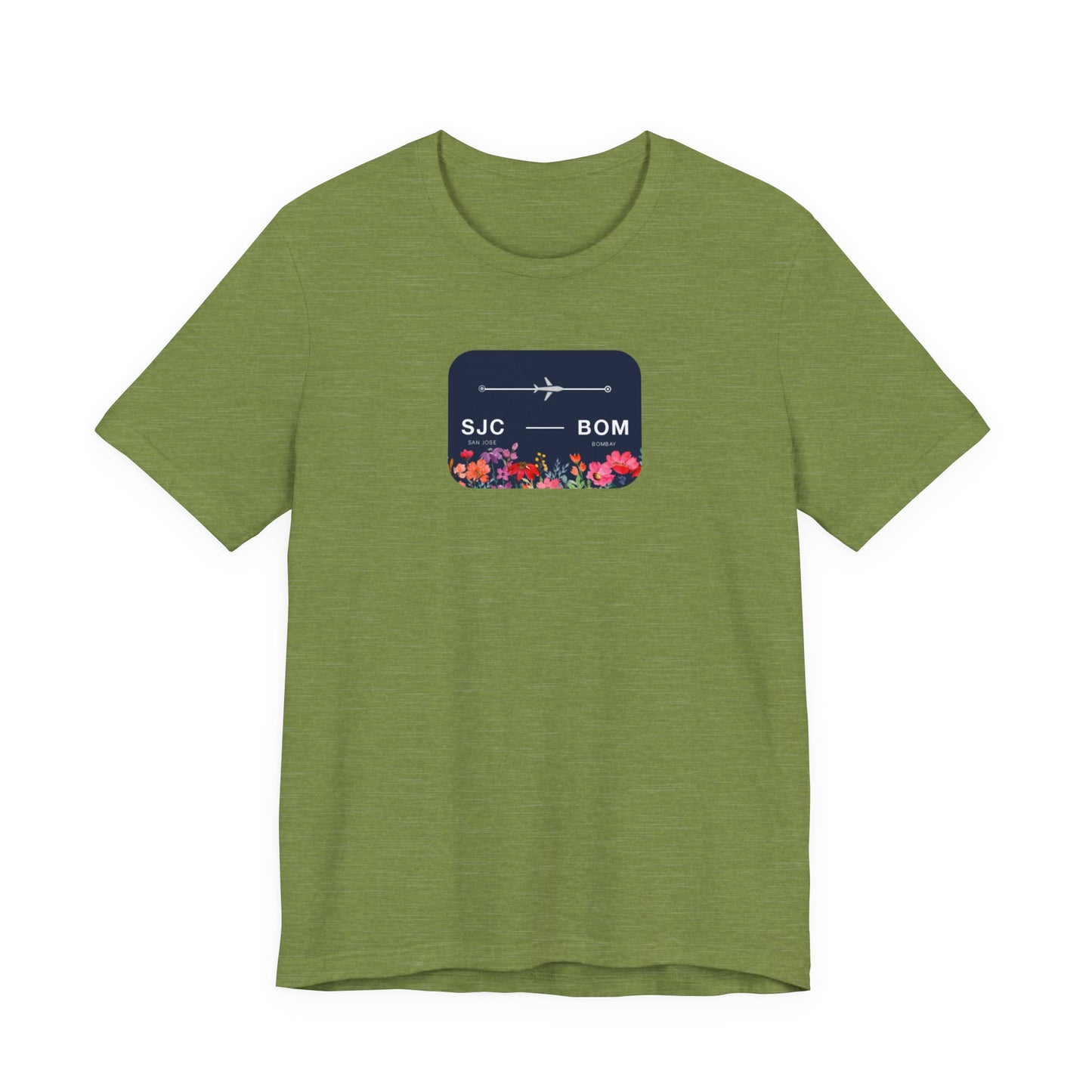 San Jose to Bombay Travel Adventure T-Shirt: Celebrate Your Journey with Our Adoption Unisex Jersey Short Sleeve Tee