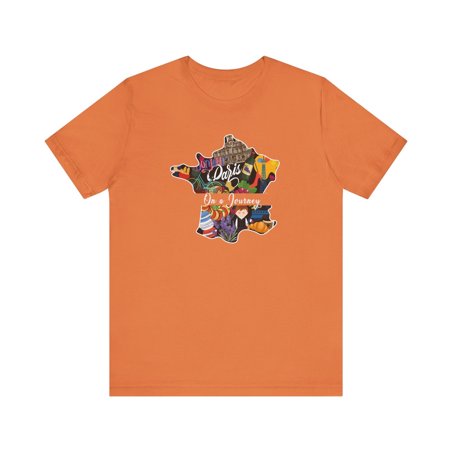 France - On a Journey Heritage Collection T-shirt by Adoptive Threads