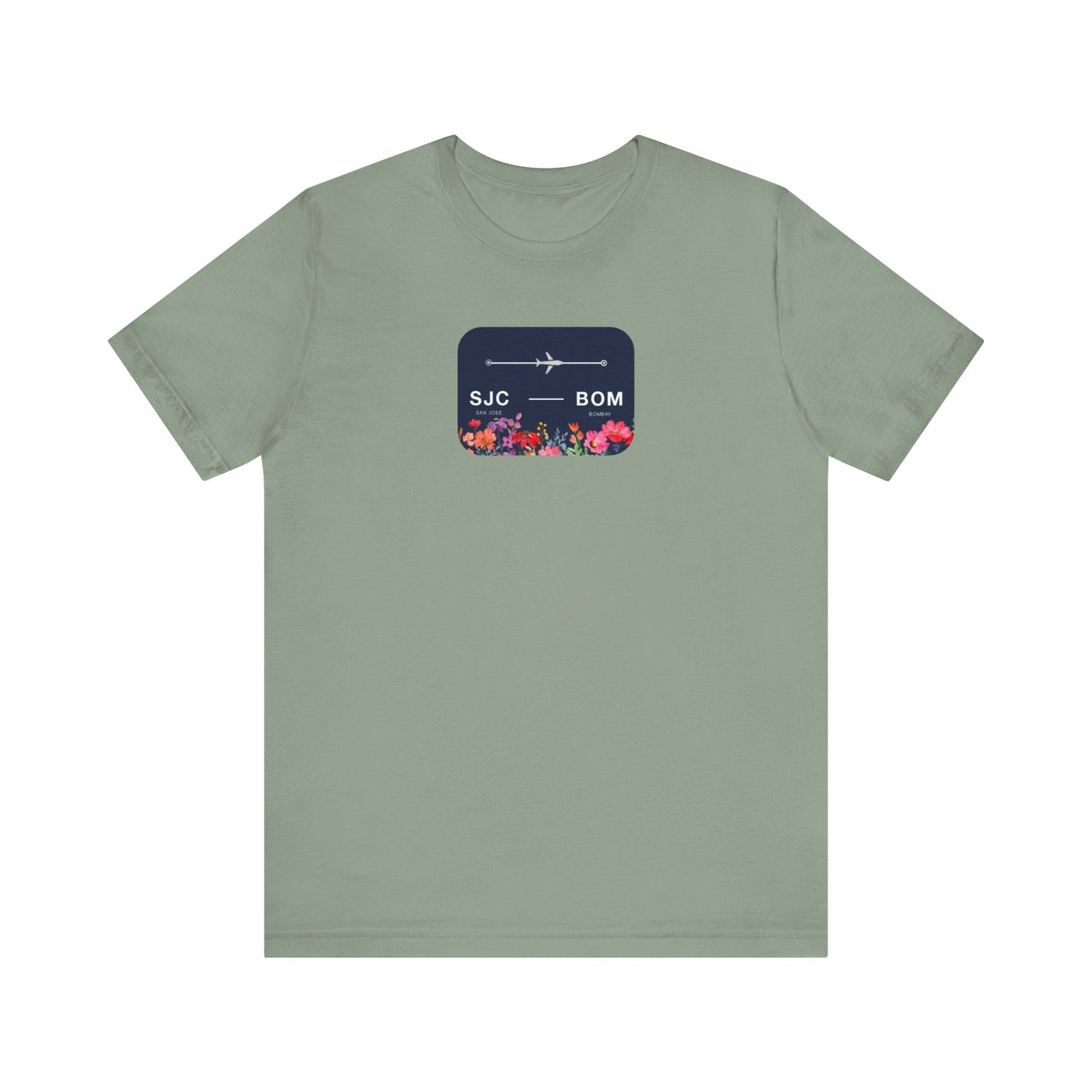 San Jose to Bombay Travel Adventure T-Shirt: Celebrate Your Journey with Our Adoption Unisex Jersey Short Sleeve Tee