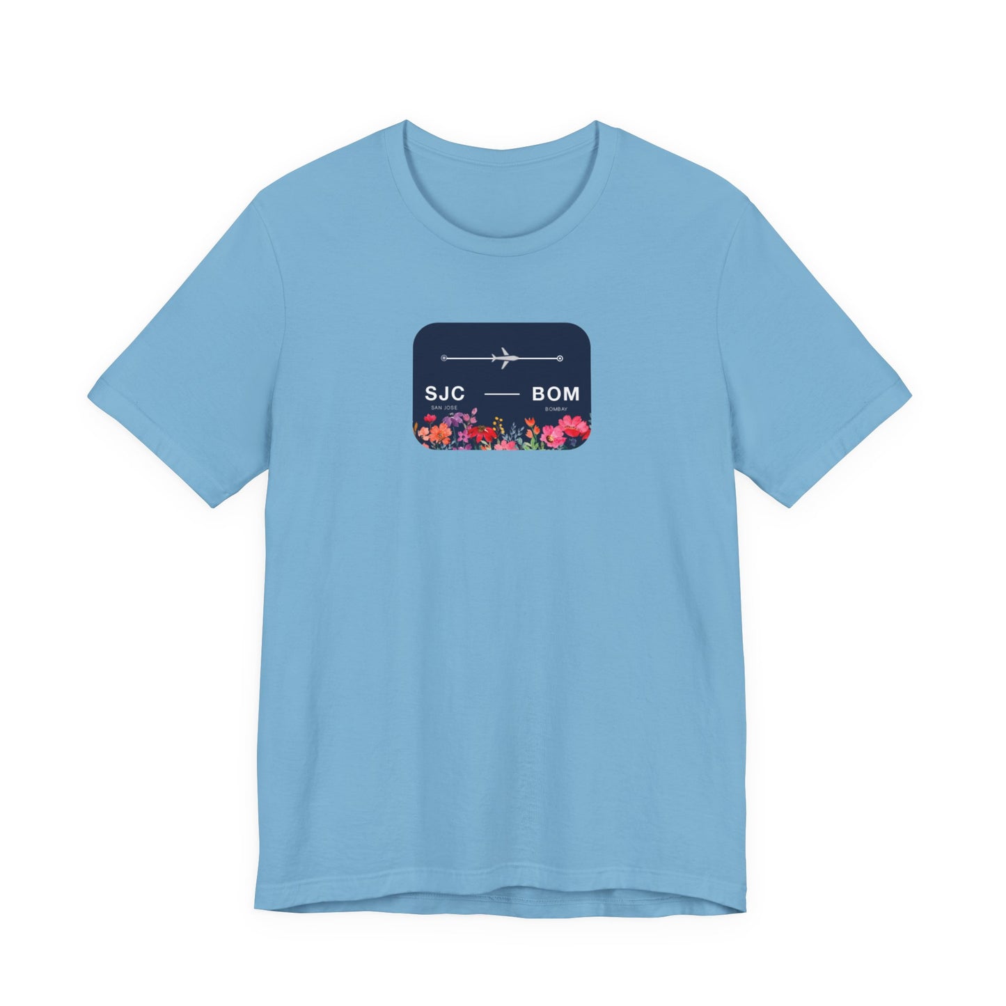 San Jose to Bombay Travel Adventure T-Shirt: Celebrate Your Journey with Our Adoption Unisex Jersey Short Sleeve Tee