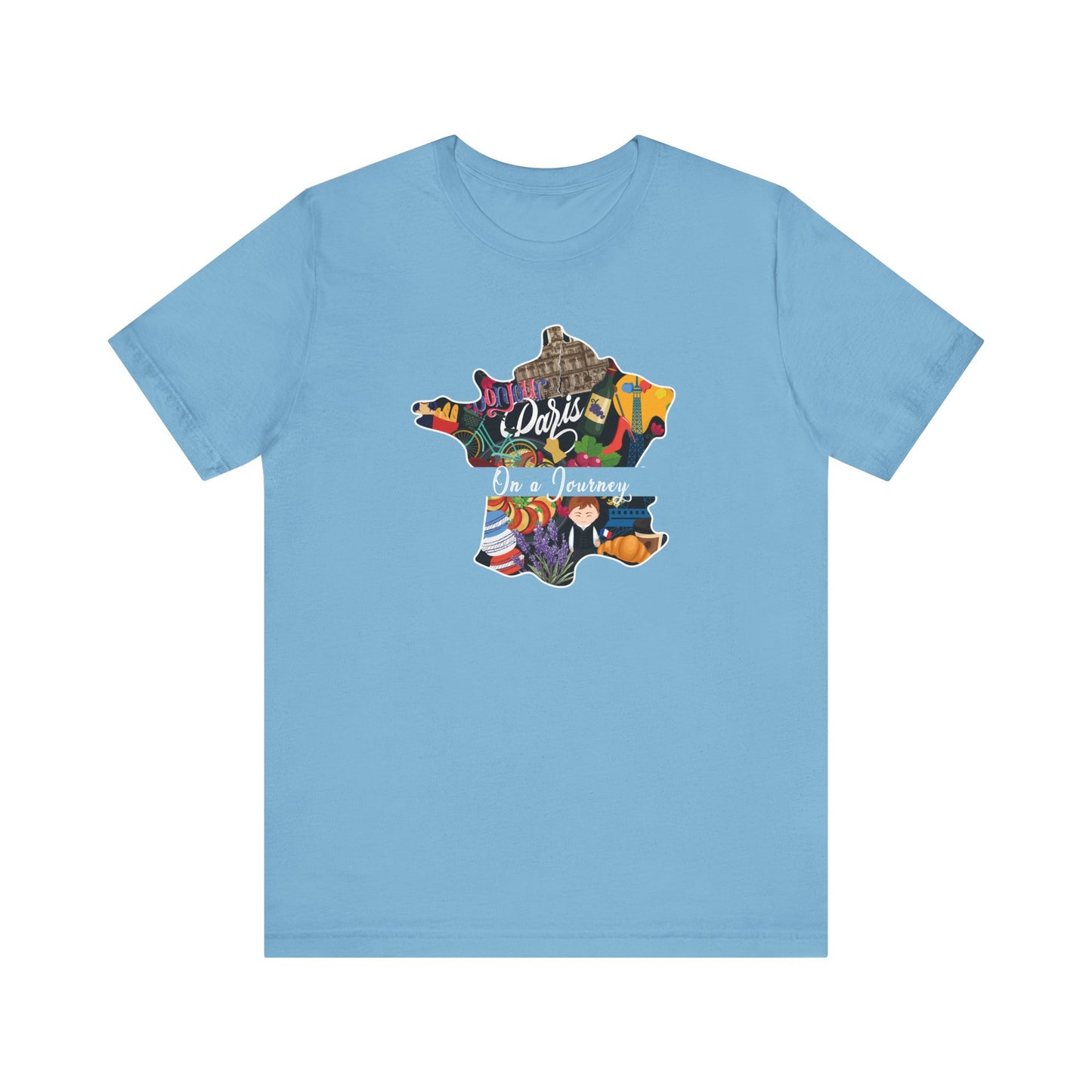 France - On a Journey Heritage Collection T-shirt by Adoptive Threads