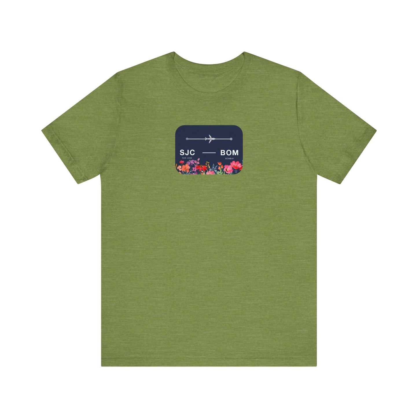 San Jose to Bombay Travel Adventure T-Shirt: Celebrate Your Journey with Our Adoption Unisex Jersey Short Sleeve Tee