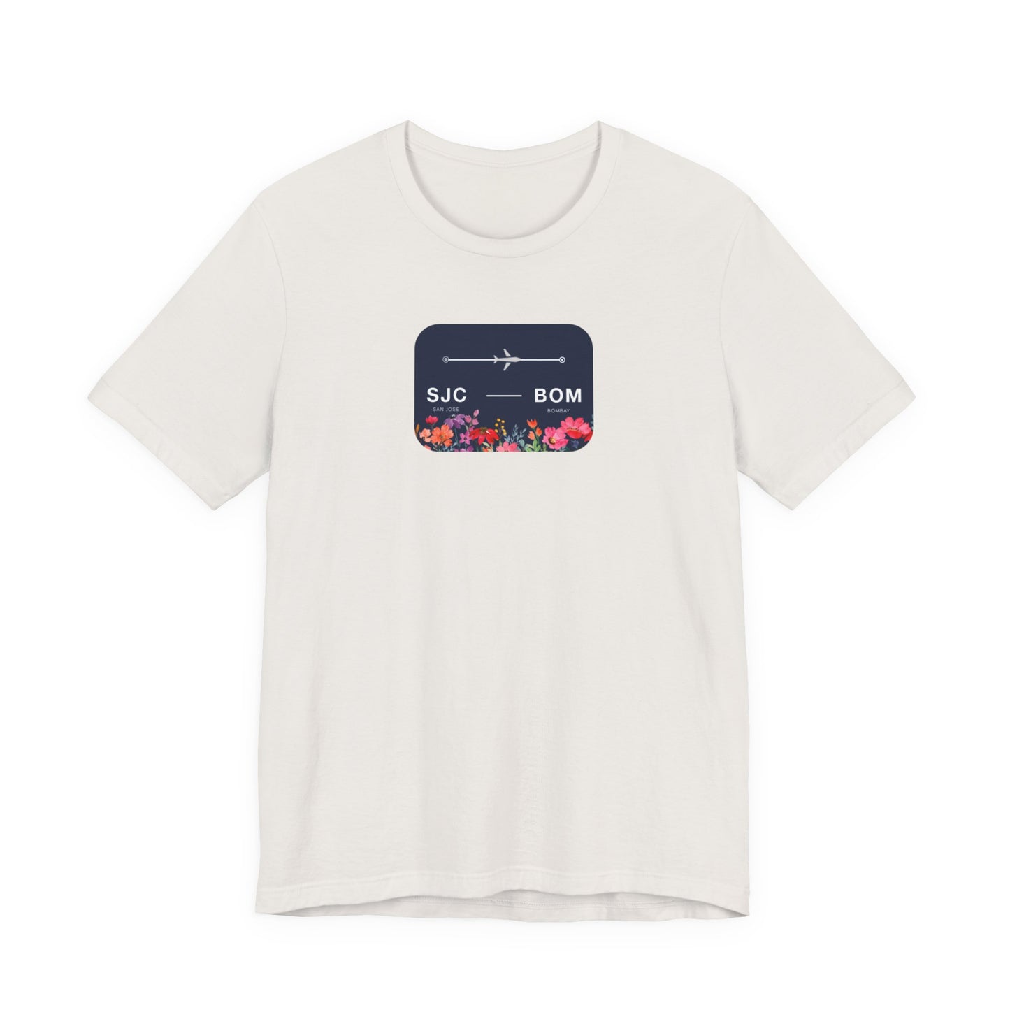 San Jose to Bombay Travel Adventure T-Shirt: Celebrate Your Journey with Our Adoption Unisex Jersey Short Sleeve Tee