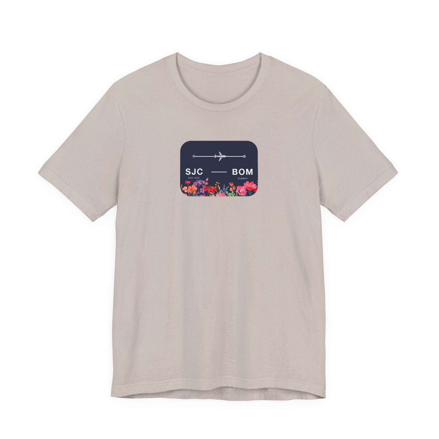 San Jose to Bombay Travel Adventure T-Shirt: Celebrate Your Journey with Our Adoption Unisex Jersey Short Sleeve Tee