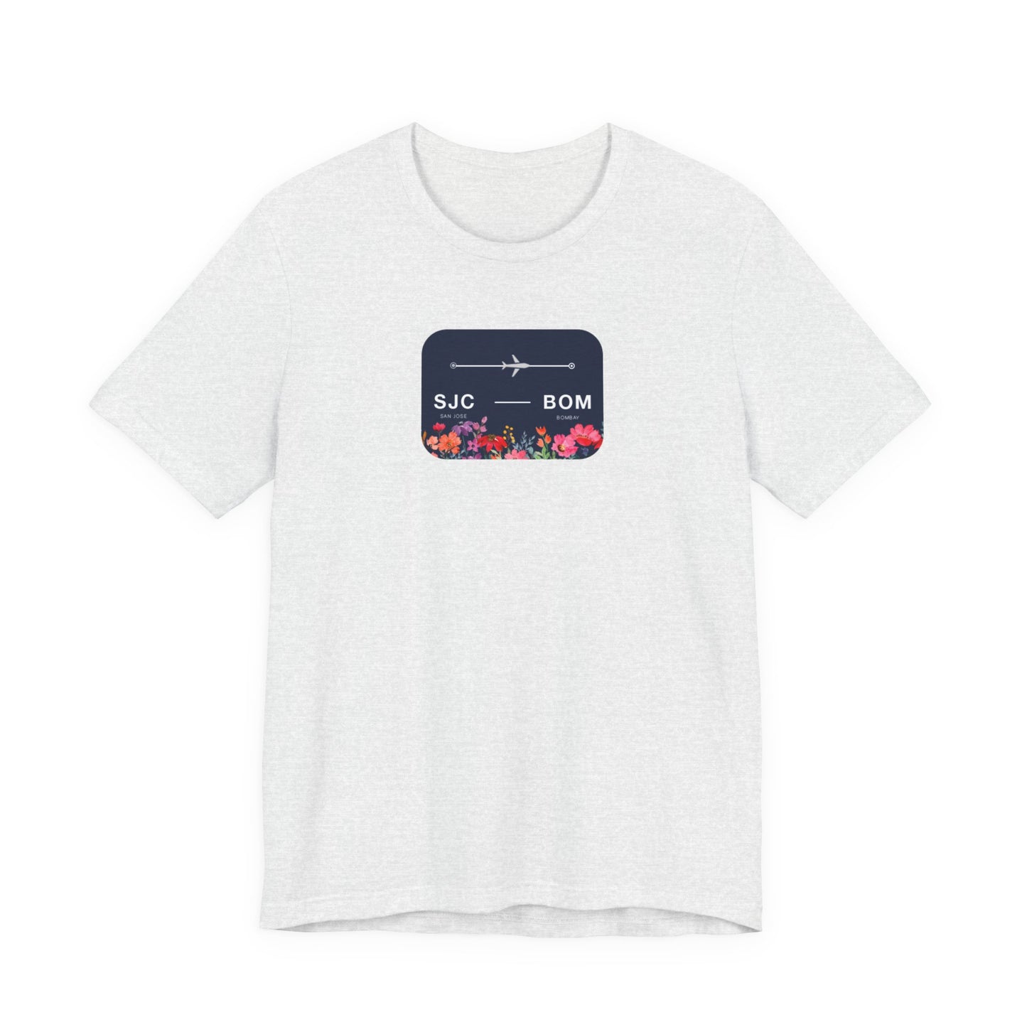 San Jose to Bombay Travel Adventure T-Shirt: Celebrate Your Journey with Our Adoption Unisex Jersey Short Sleeve Tee