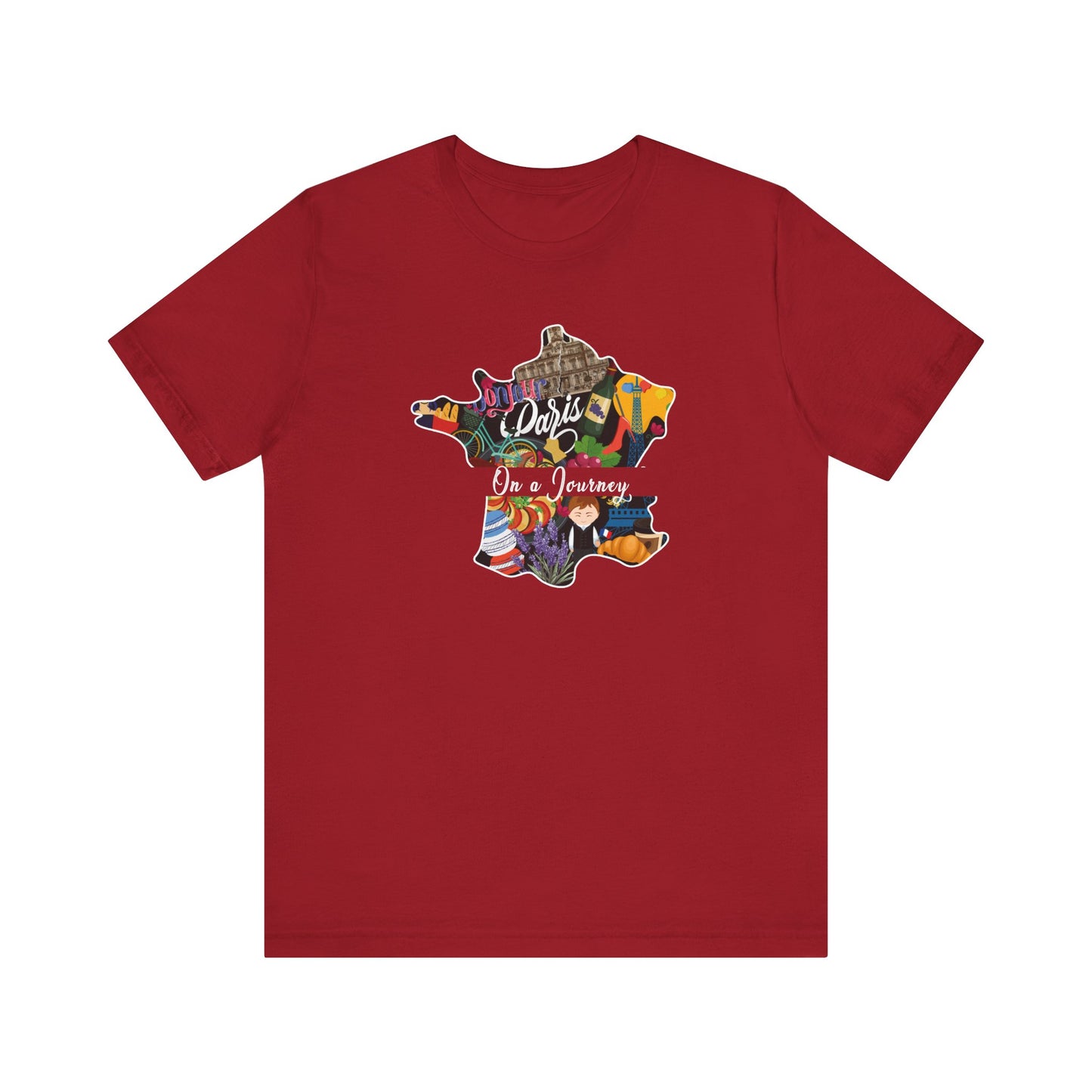 France - On a Journey Heritage Collection T-shirt by Adoptive Threads
