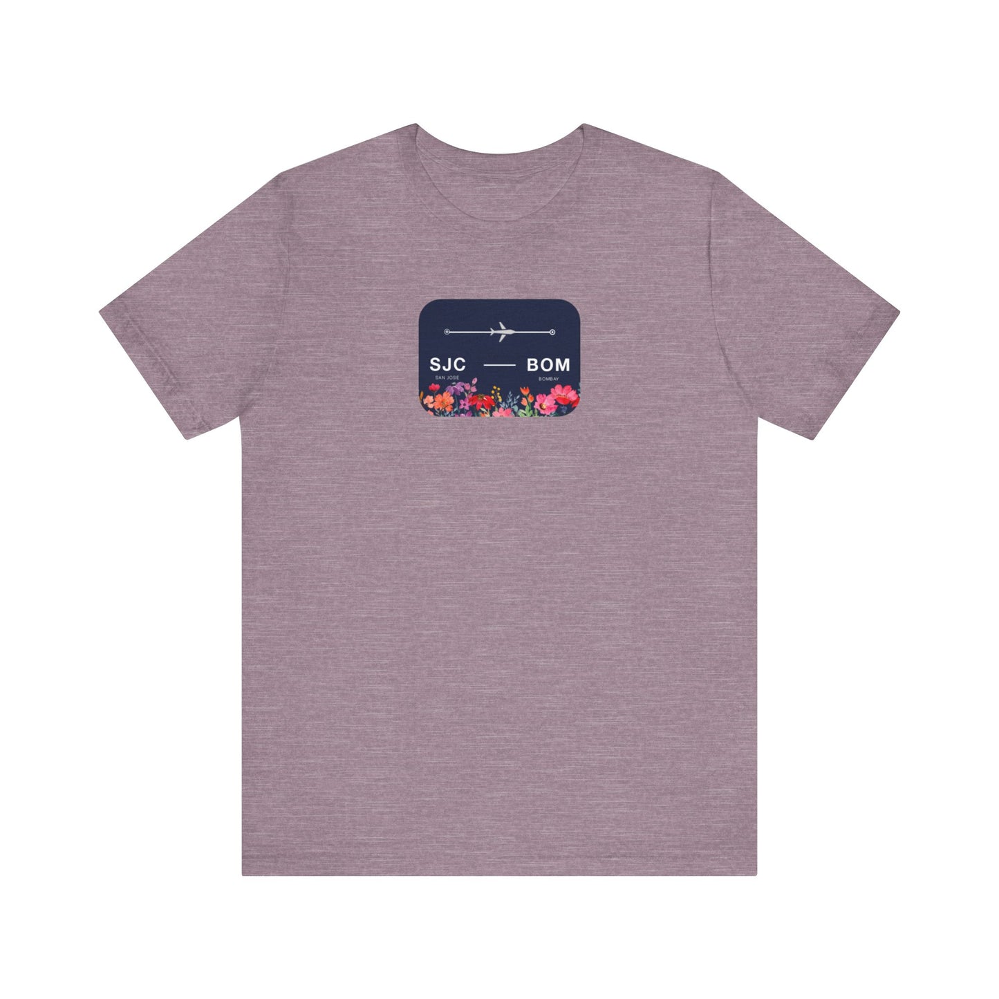 San Jose to Bombay Travel Adventure T-Shirt: Celebrate Your Journey with Our Adoption Unisex Jersey Short Sleeve Tee
