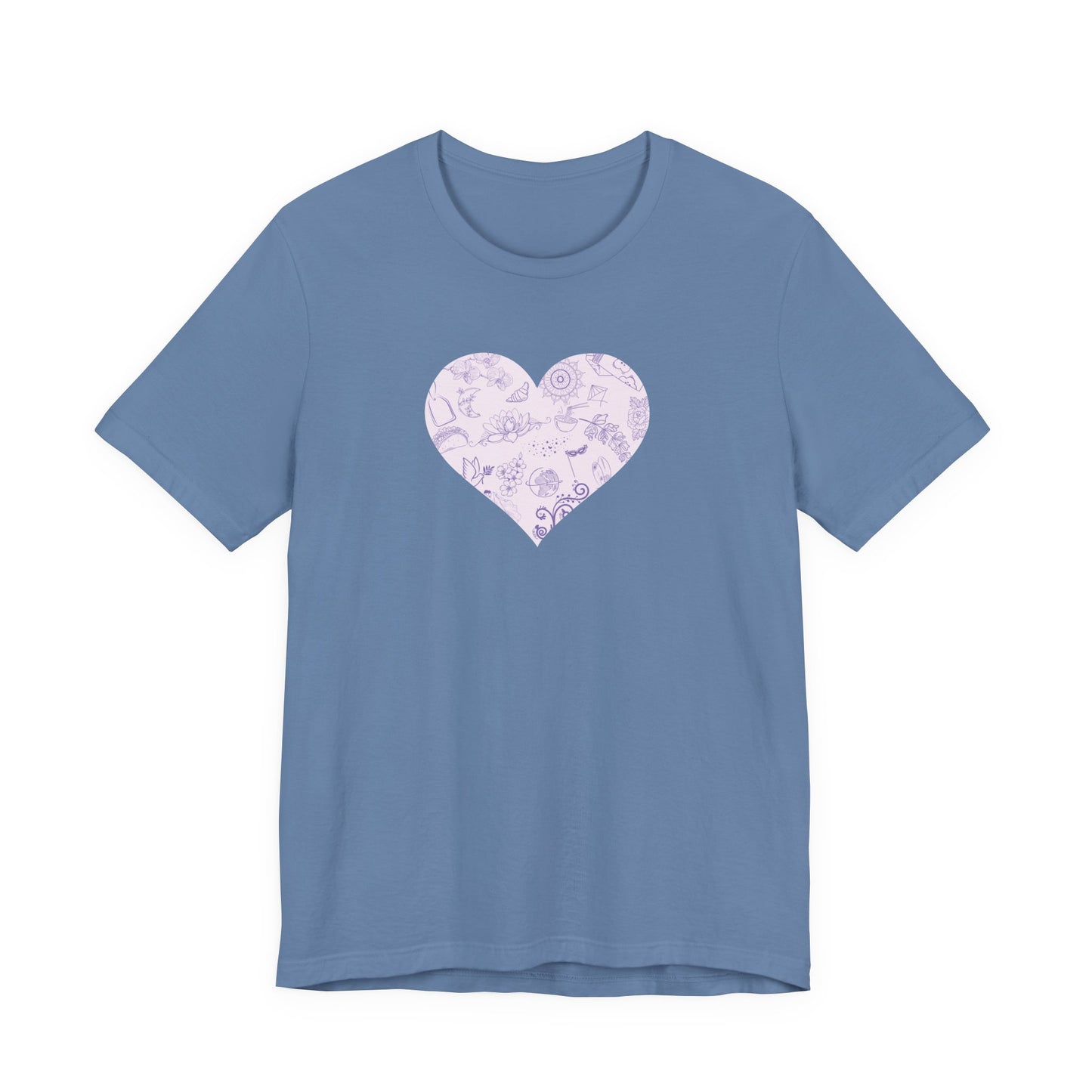 I Heart Travel: Embrace Your Roots in Style! Ideal for Travel Enthusiasts and Members of the Adoption Constellation. Unisex Jersey Short Sleeve Tee