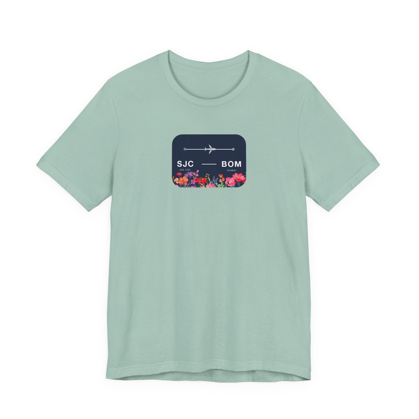 San Jose to Bombay Travel Adventure T-Shirt: Celebrate Your Journey with Our Adoption Unisex Jersey Short Sleeve Tee