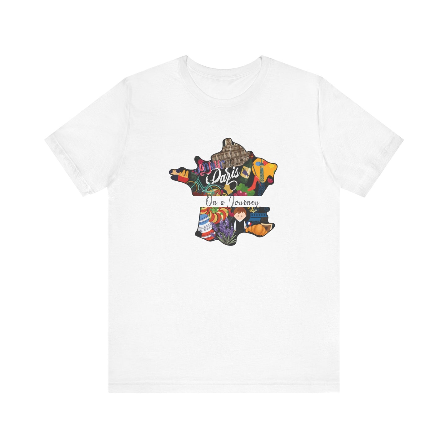 France - On a Journey Heritage Collection T-shirt by Adoptive Threads