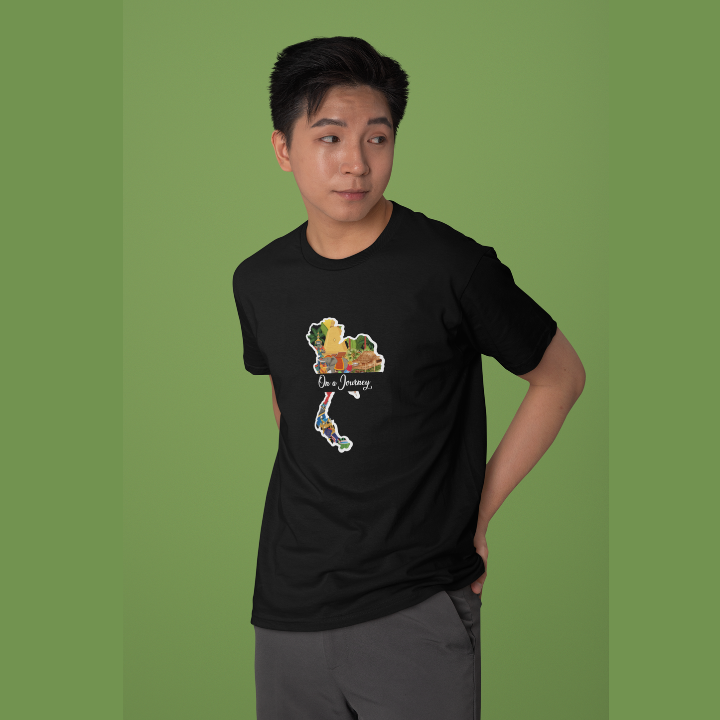 On a Journey - Thailand Explore your roots and connection with our Adoptive Threads Unisex Jersey Short Sleeve Tee