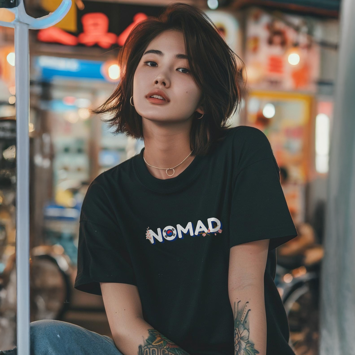 Nomad South Korea Adventure Unisex Tee by Adoptive Threads