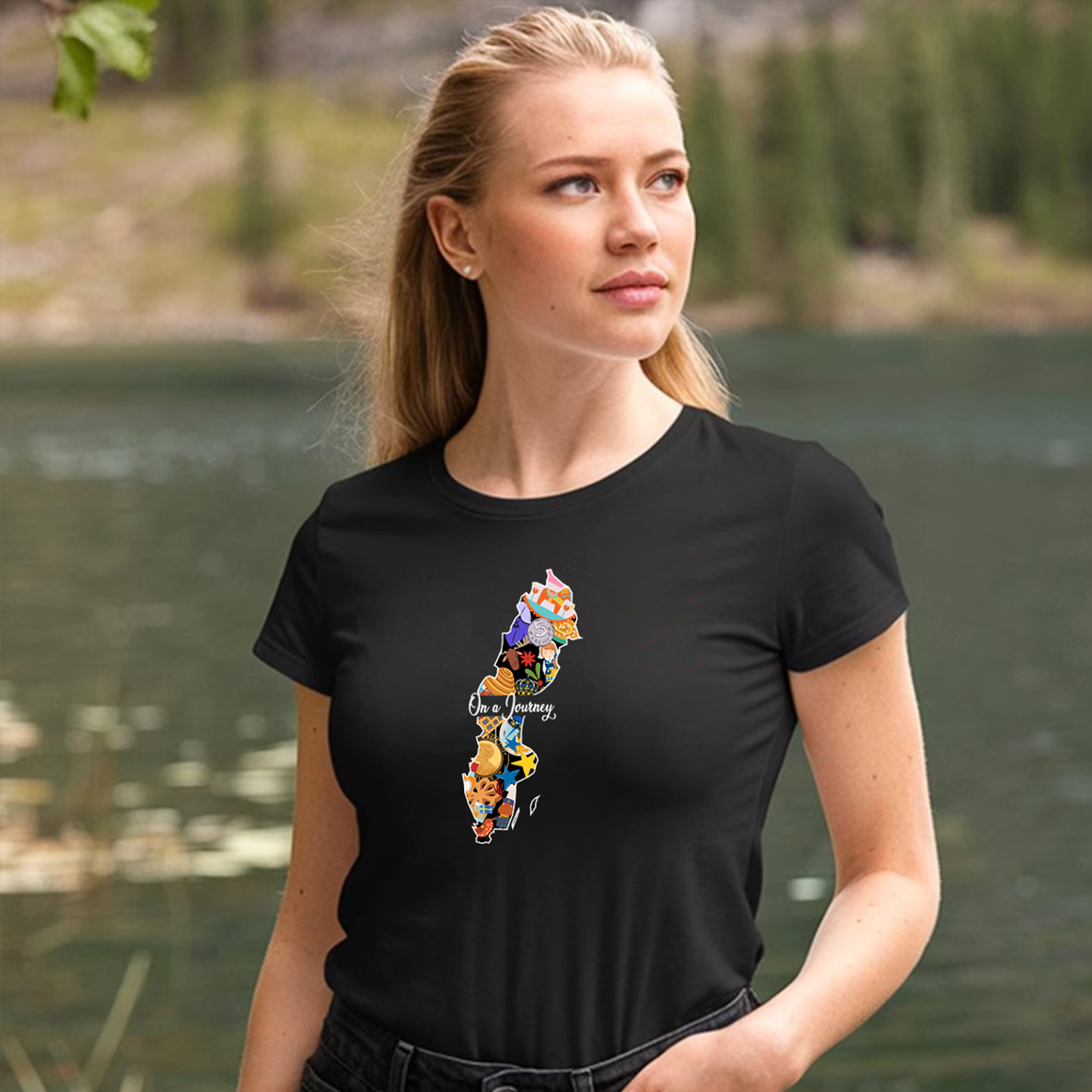 Sweden- On a Journey Heritage Collection T-shirt by Adoptive Threads