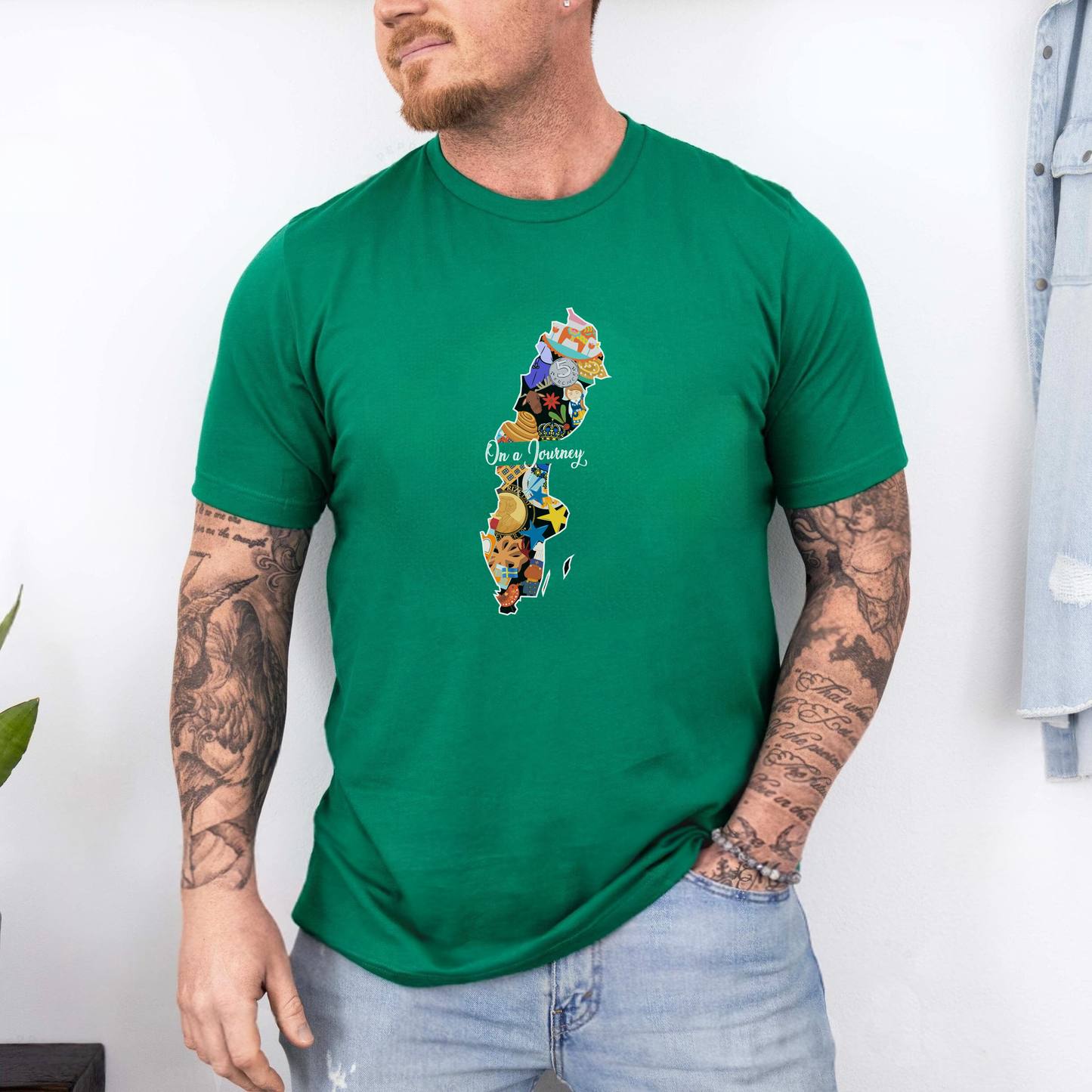 Sweden- On a Journey Heritage Collection T-shirt by Adoptive Threads