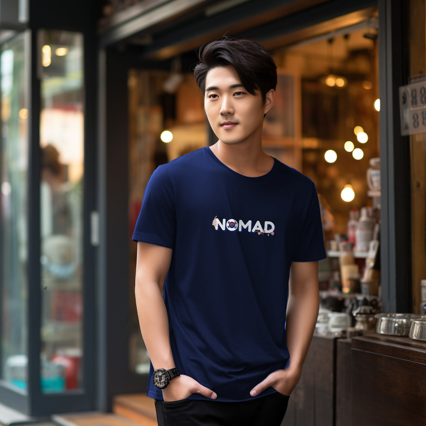 Nomad South Korea Adventure Unisex Tee by Adoptive Threads