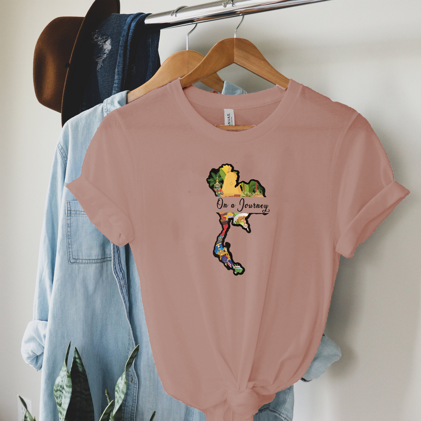 On a Journey - Thailand Explore your roots and connection with our Adoptive Threads Unisex Jersey Short Sleeve Tee