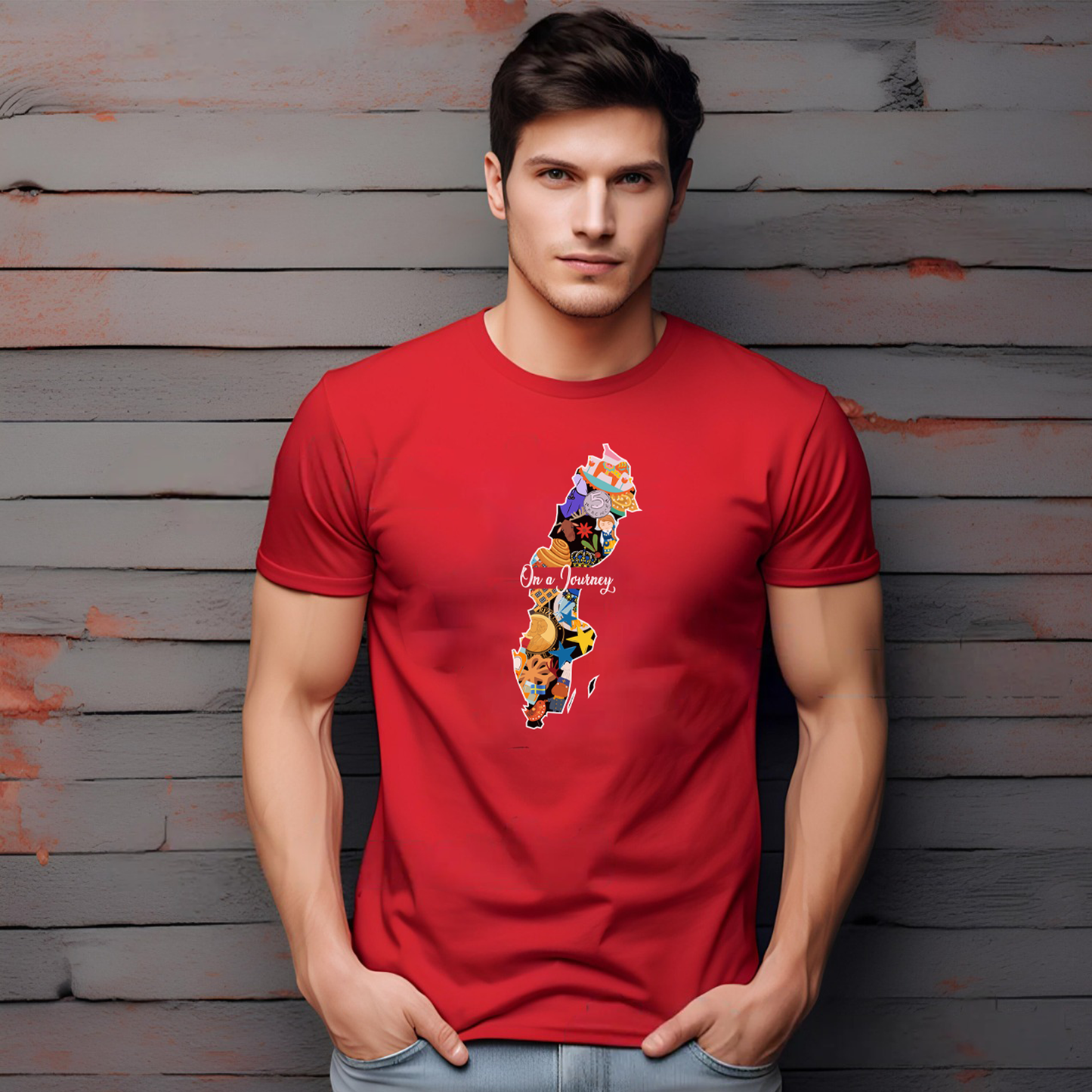 Sweden- On a Journey Heritage Collection T-shirt by Adoptive Threads