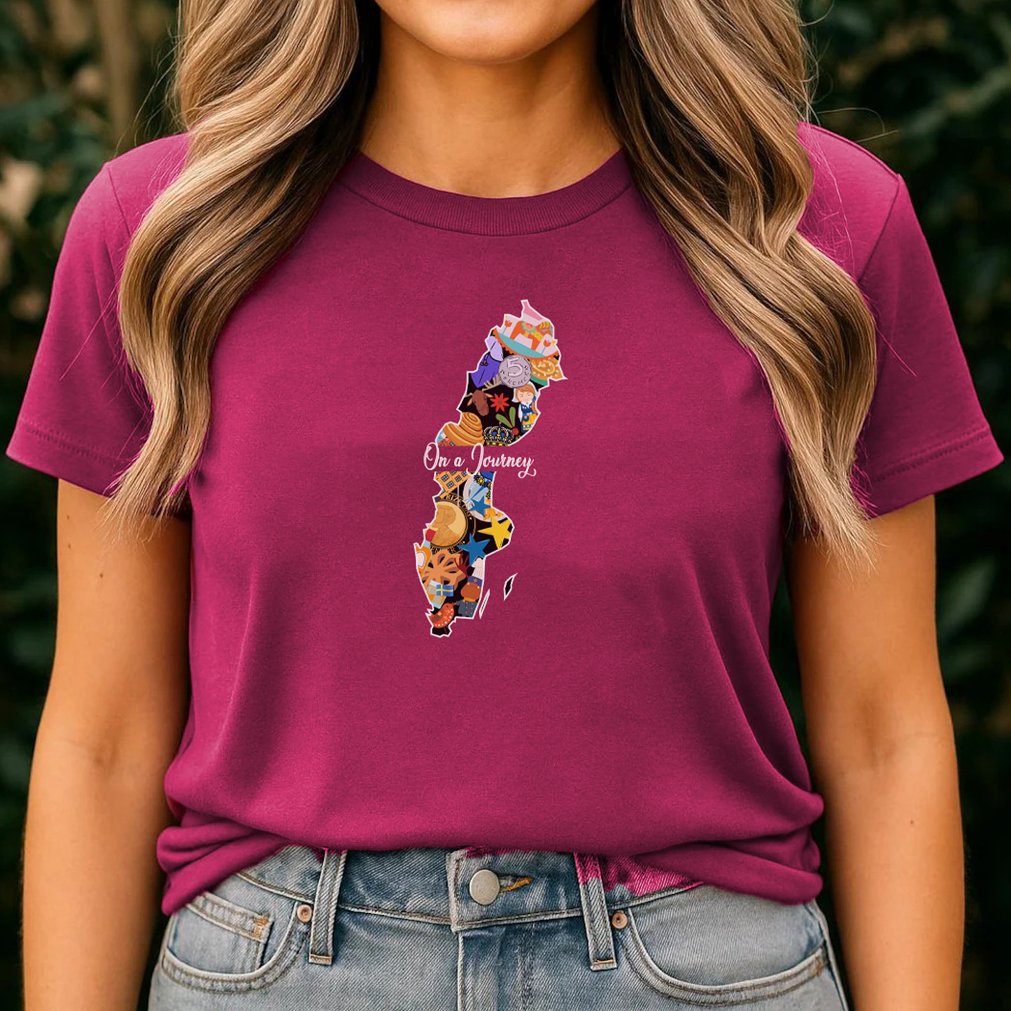 Sweden- On a Journey Heritage Collection T-shirt by Adoptive Threads
