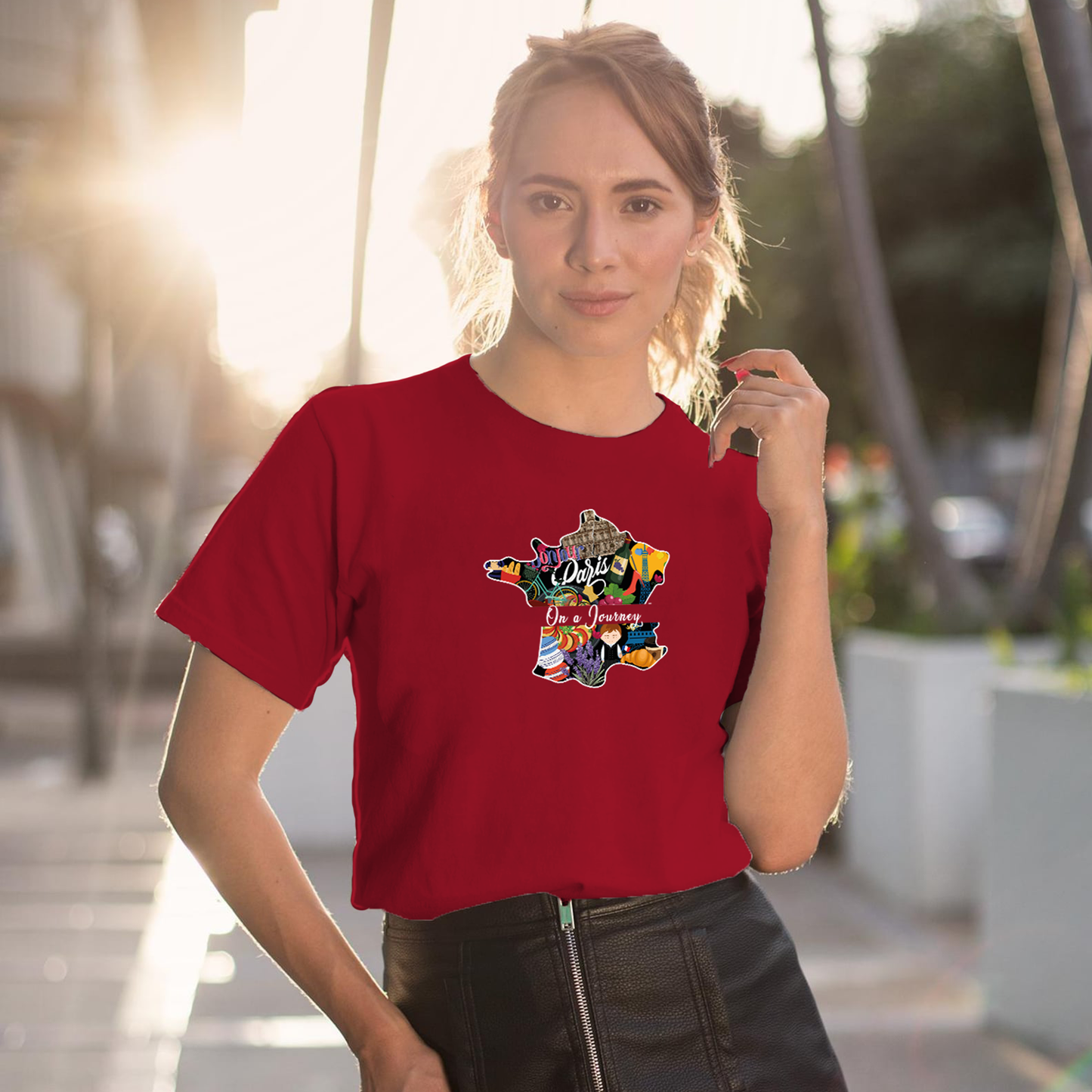 France - On a Journey Heritage Collection T-shirt by Adoptive Threads