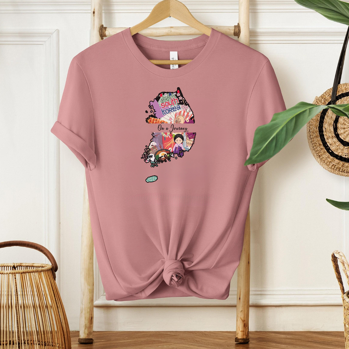 On a Journey - South Korea Explore your roots and connection with our Adoptive Threads Unisex Jersey Short Sleeve Tee