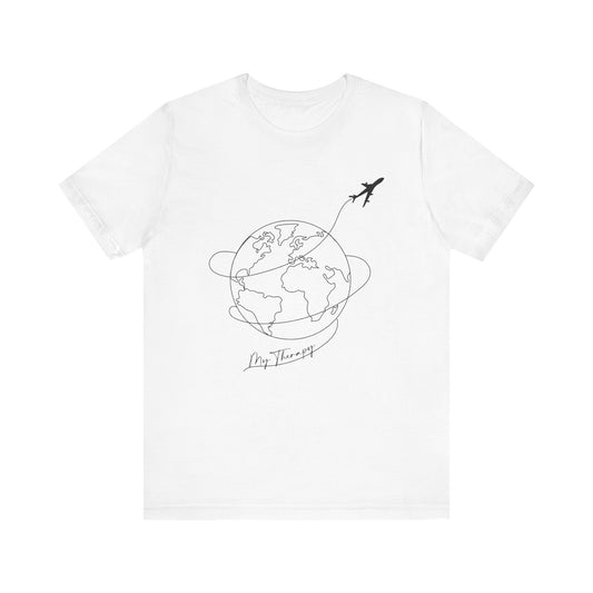 Travel Therapy T-Shirt - adventure, connect and explore.  Adoption Unisex Jersey Short Sleeve Tee