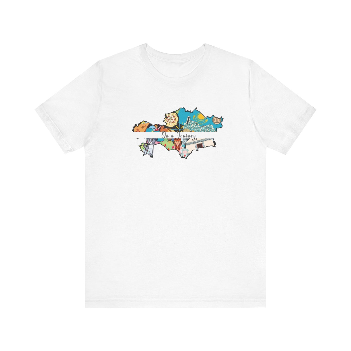 On a Journey - Kazakhstan Explore your roots and connection with our Adoptive Threads Unisex Jersey Short Sleeve Tee