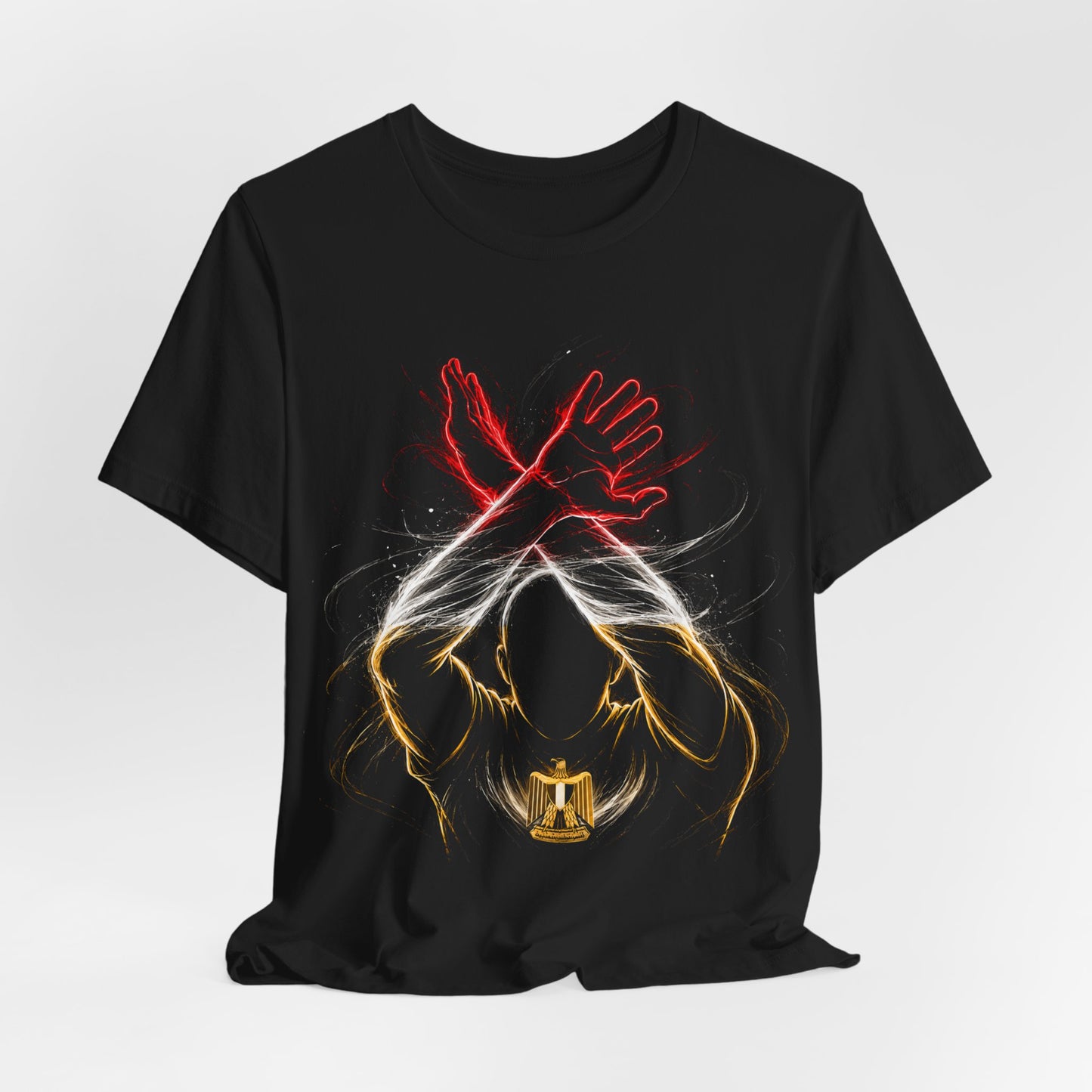 Egypt Pride Shirt - Custom Name & Number | Personalized Egyptian Eagle Soccer Jersey | Anti-Racism Football Fan Tee