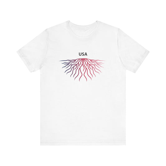 USA Roots -  Foster Children Adoption Unisex Jersey Short Sleeve Tee
