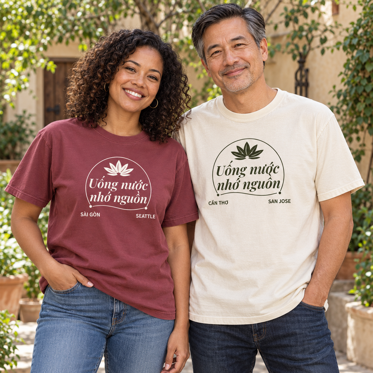Remember Where You Came From — Personalized Vietnamese Two-City Shirt