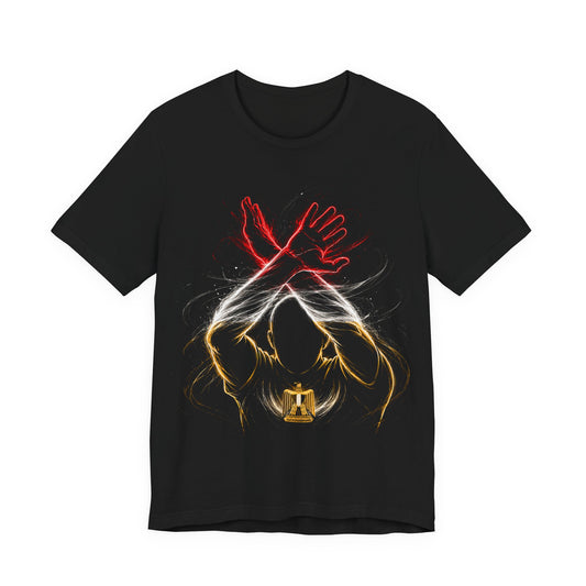 Egypt Pride Shirt | Egyptian Eagle Anti-Racism X Gesture | Soccer Football Fan Tee