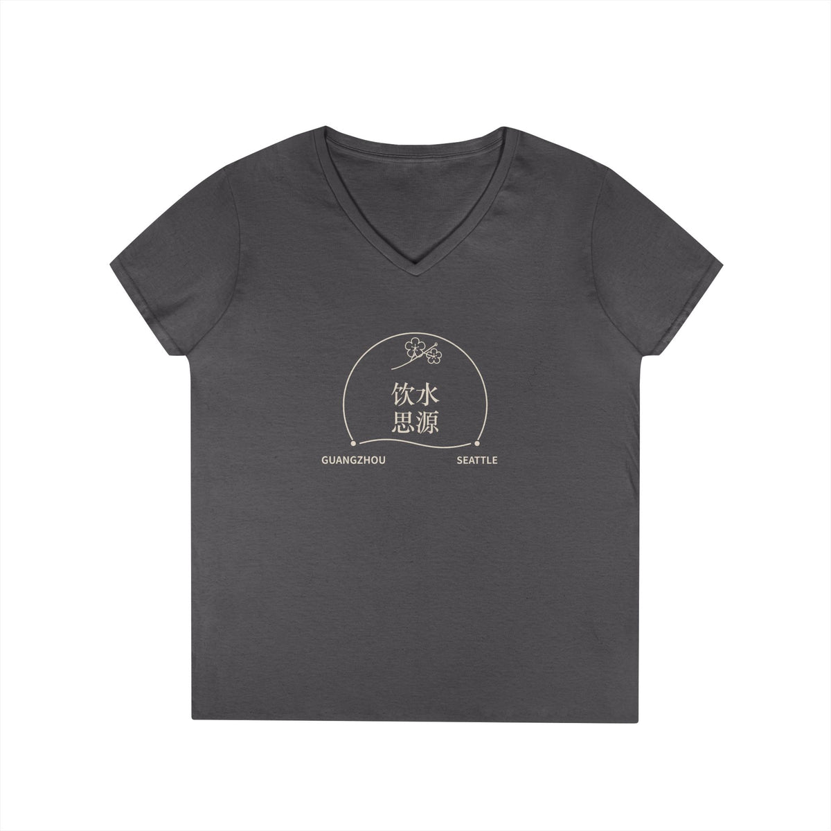 Remember Where You Came From — Personalized Chinese Two-City Women’s V-Neck