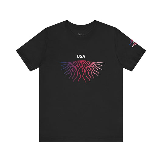 USA Roots -  Foster Children Adoption Unisex Jersey Short Sleeve Tee