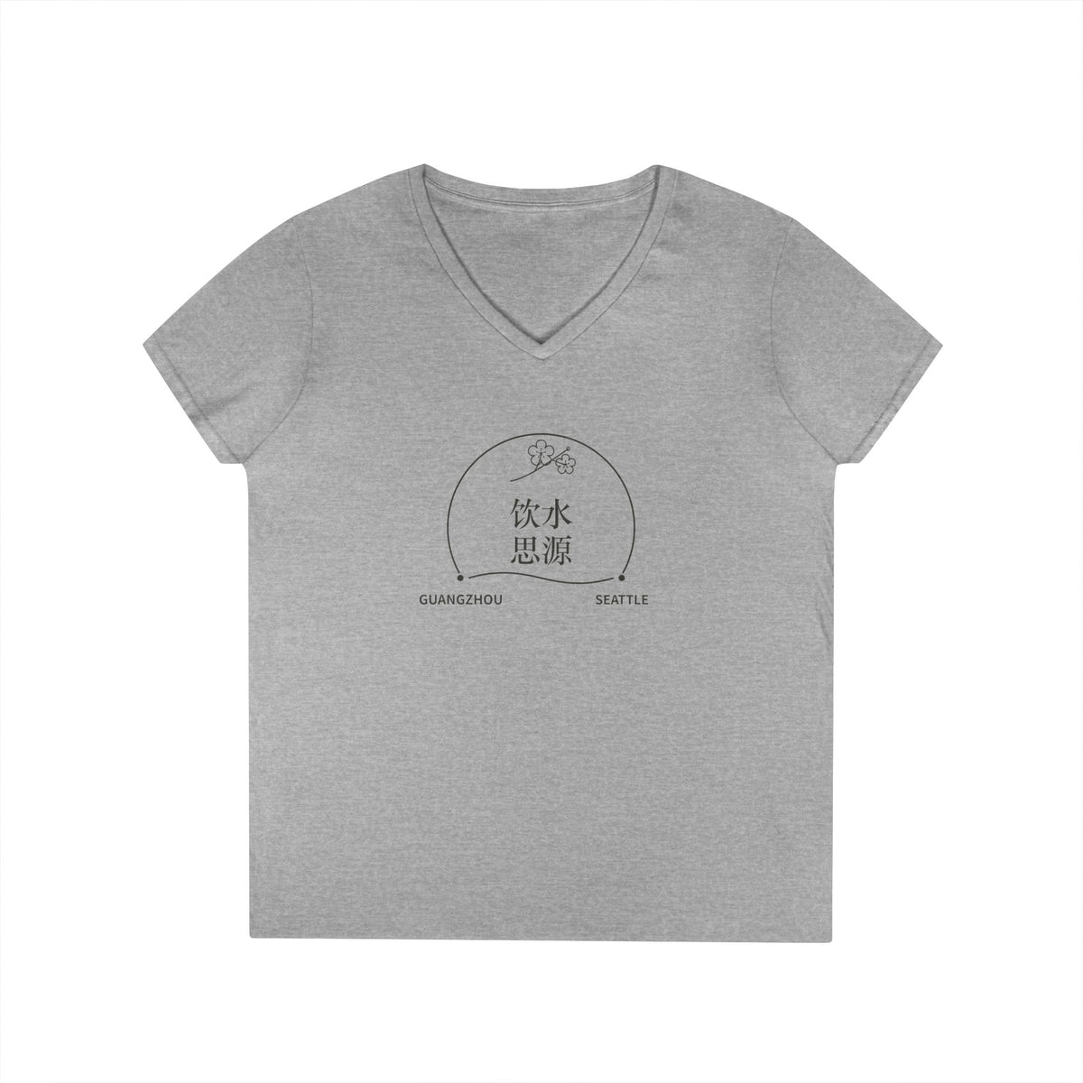 Remember Where You Came From — Personalized Chinese Two-City Women’s V-Neck