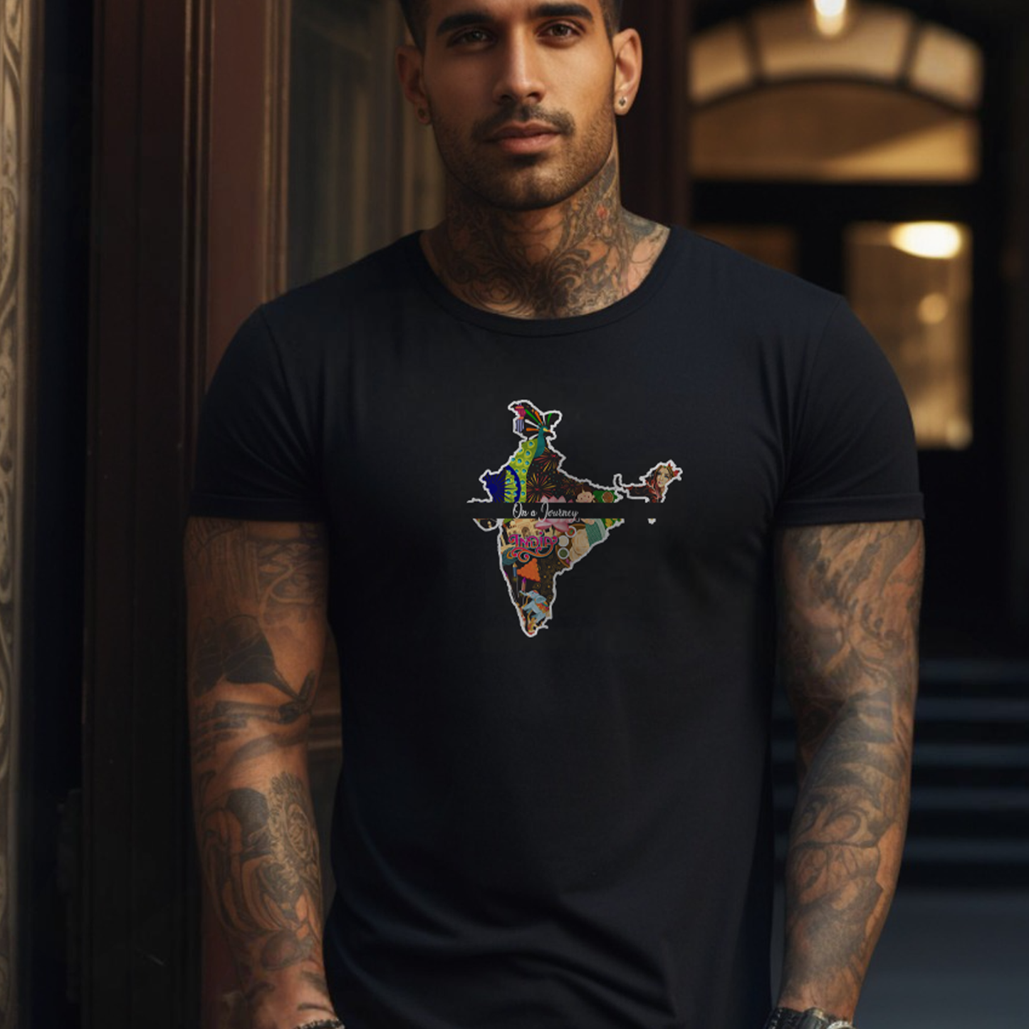 On a Journey - India Explore your roots and connection with our Adoptive Threads Unisex Jersey Short Sleeve Tee